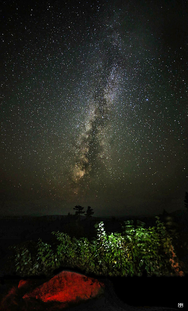 Dark sky over National Monument