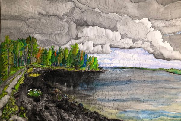 quilted-art-by-Martha-Kotter-Allagash-Artist-2021-(3) Chamberlain Lake quilted art