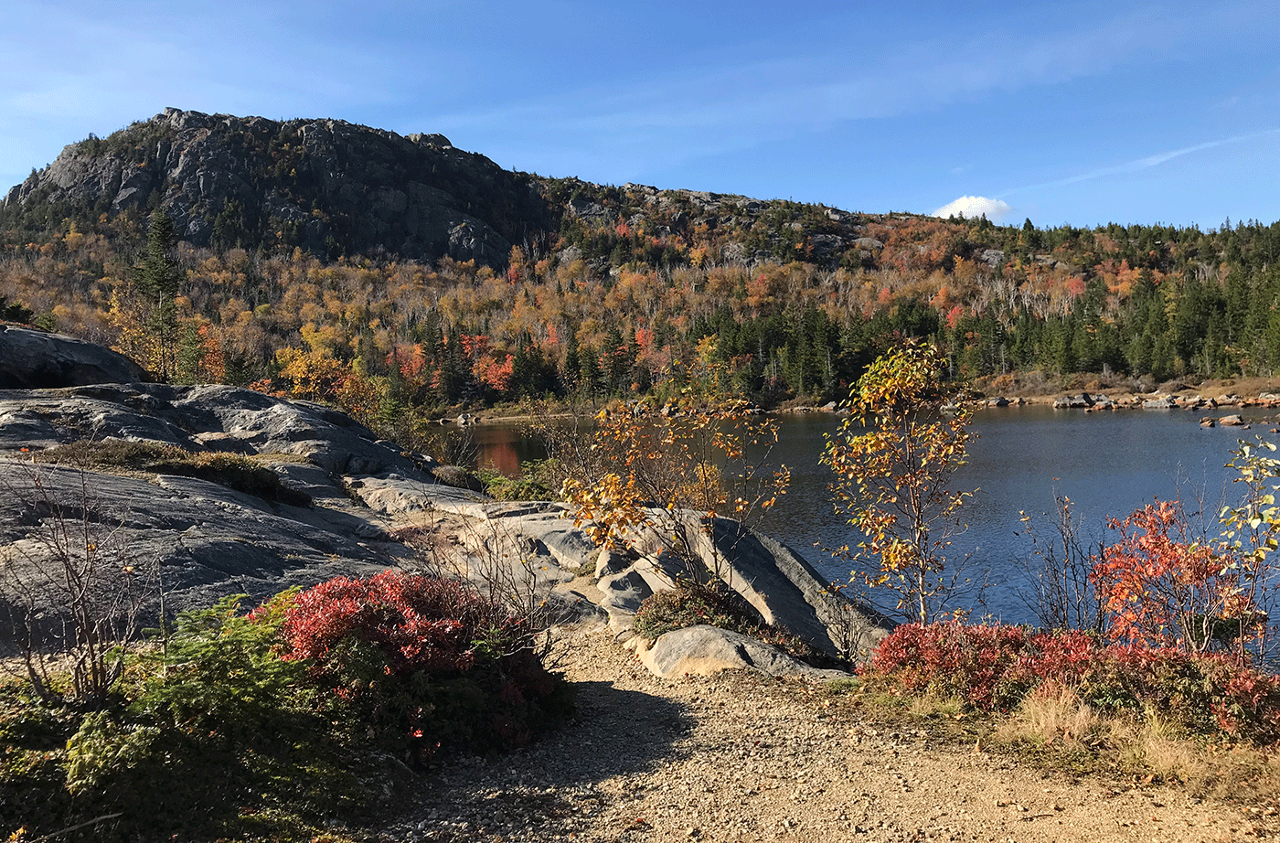 Pond on top of Tumbledown Mountain