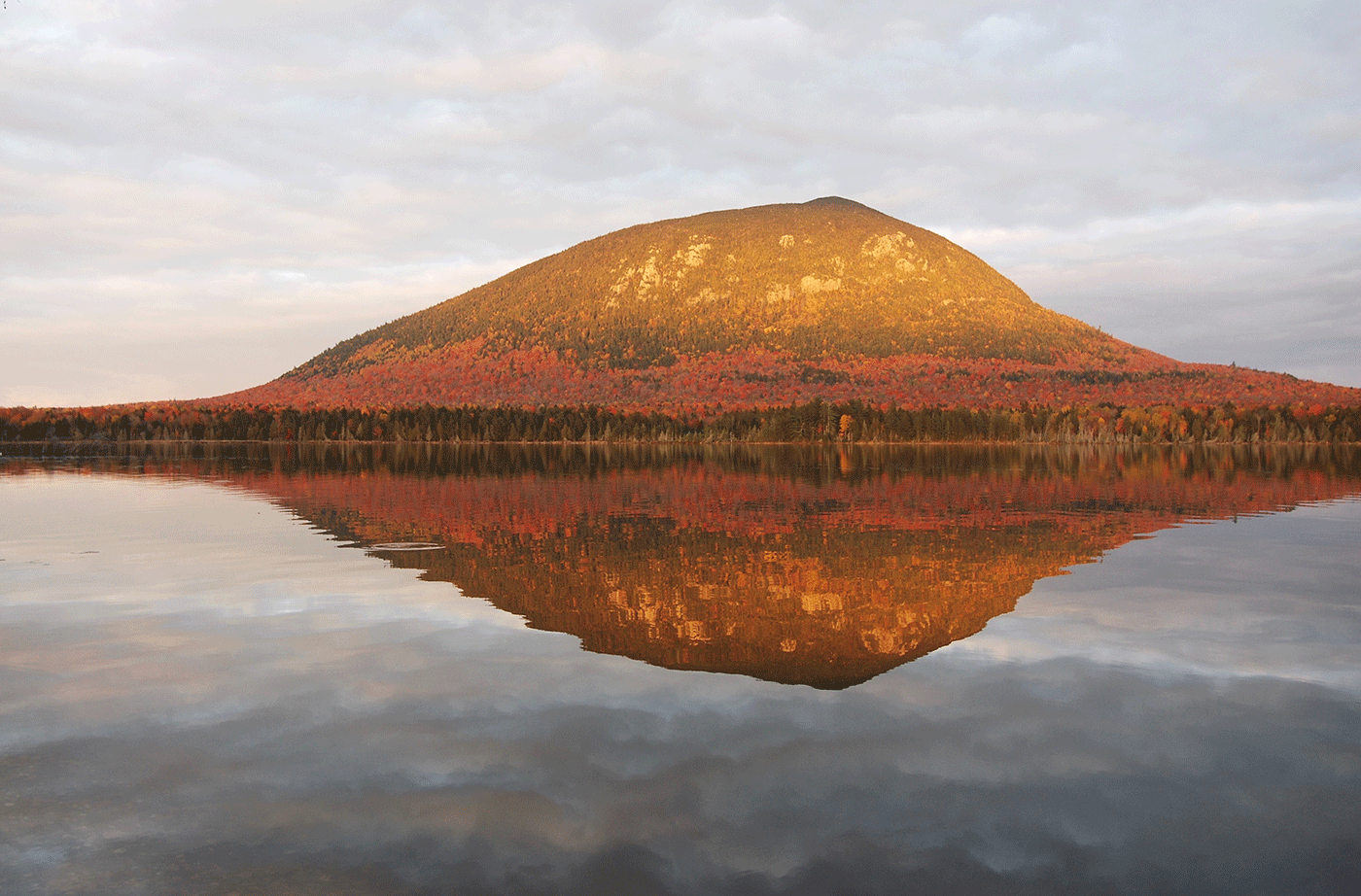 Spencer Mountain reflected in Spencer Pond