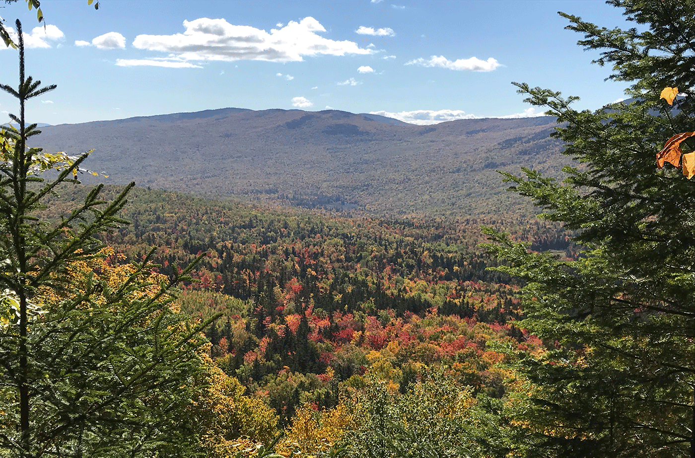 view from Tumbledown Mountain