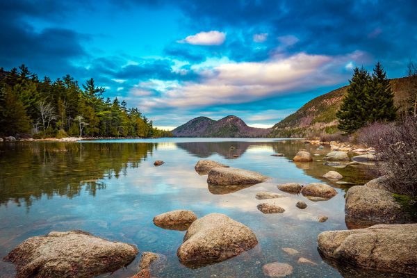 Jordan Pond Bubbles by Gerard Monteux