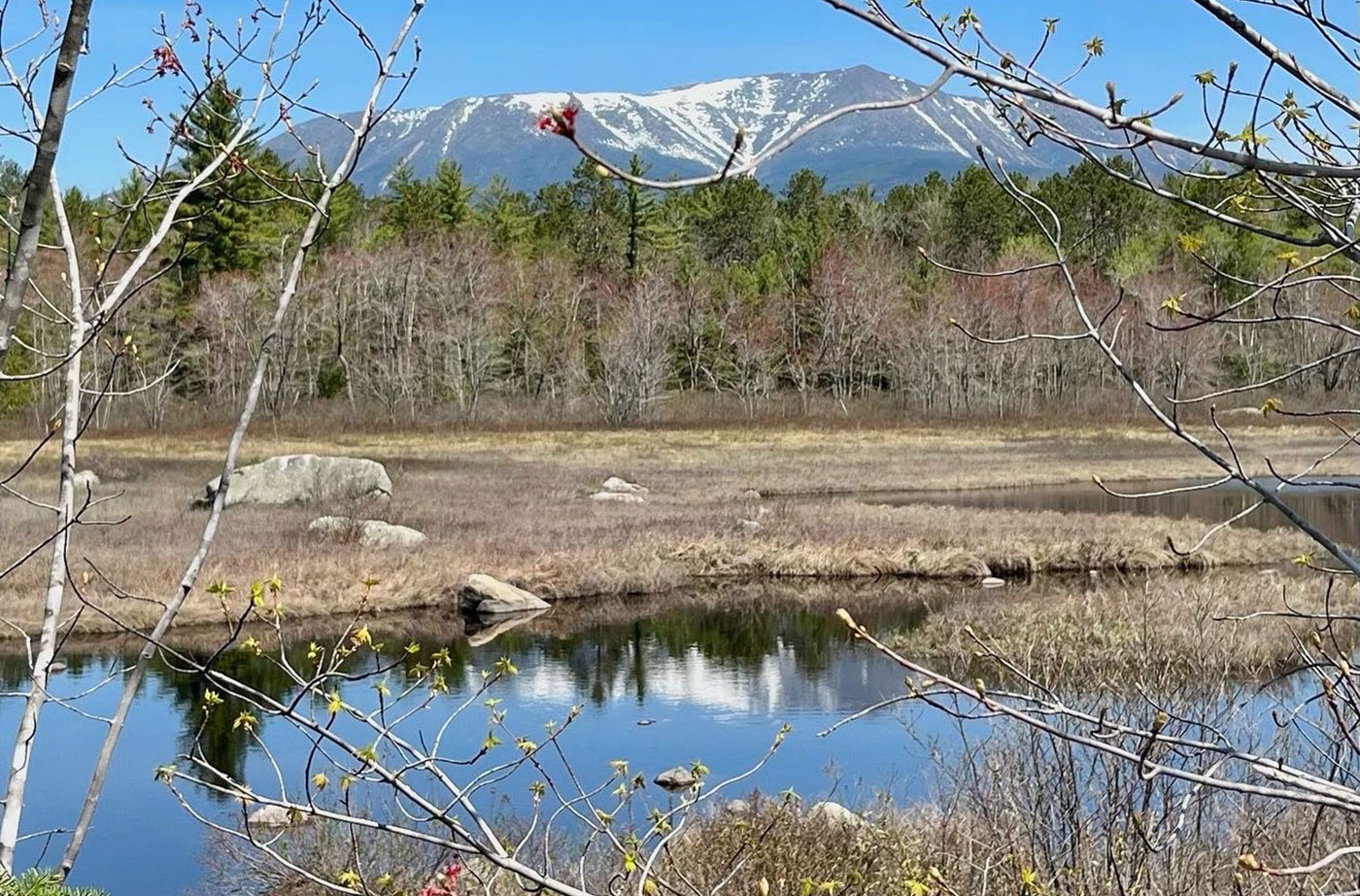 Katahdin with snow