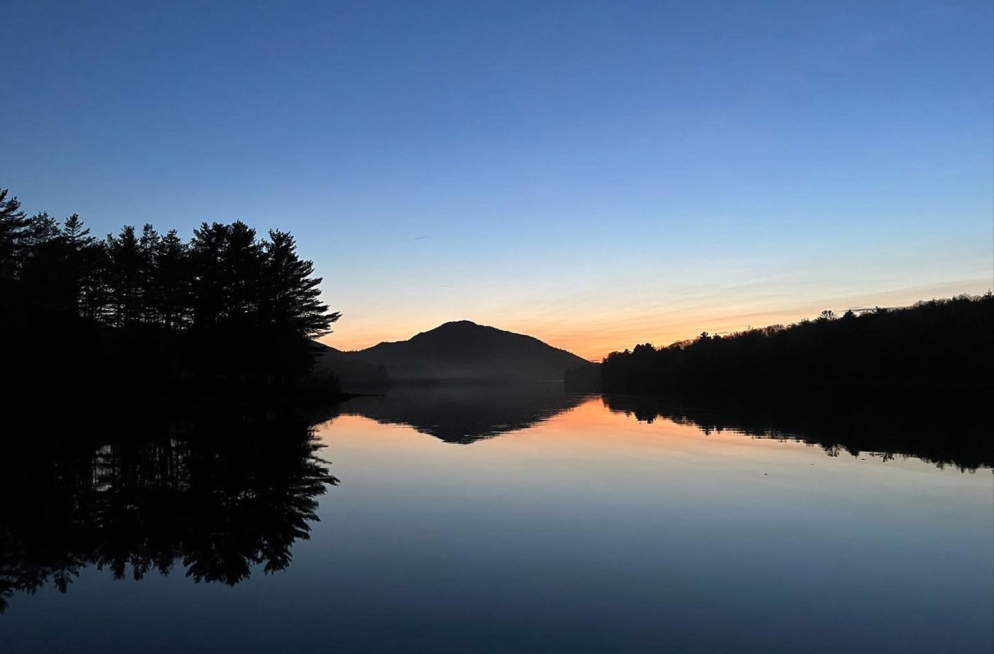 Sentinel Mountain over Penobscot River