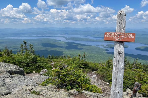 AT sign at summit of West Peak