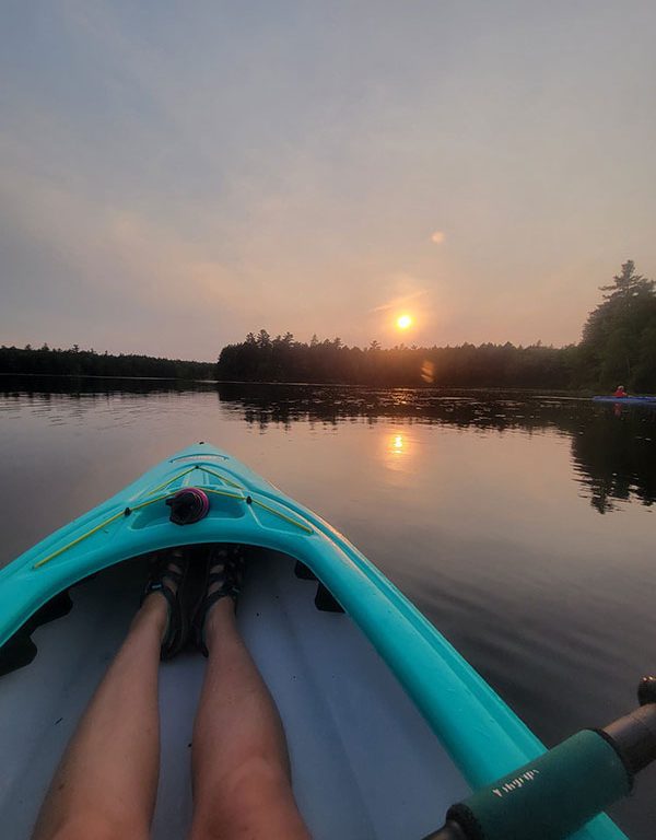 kayaking Branch Lake