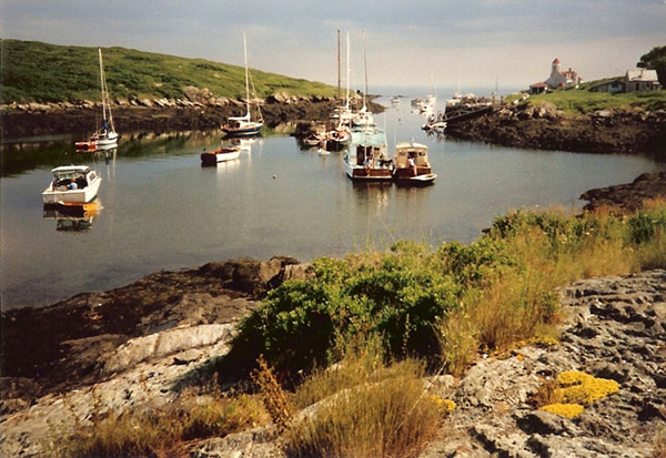 boats near Damariscove Island