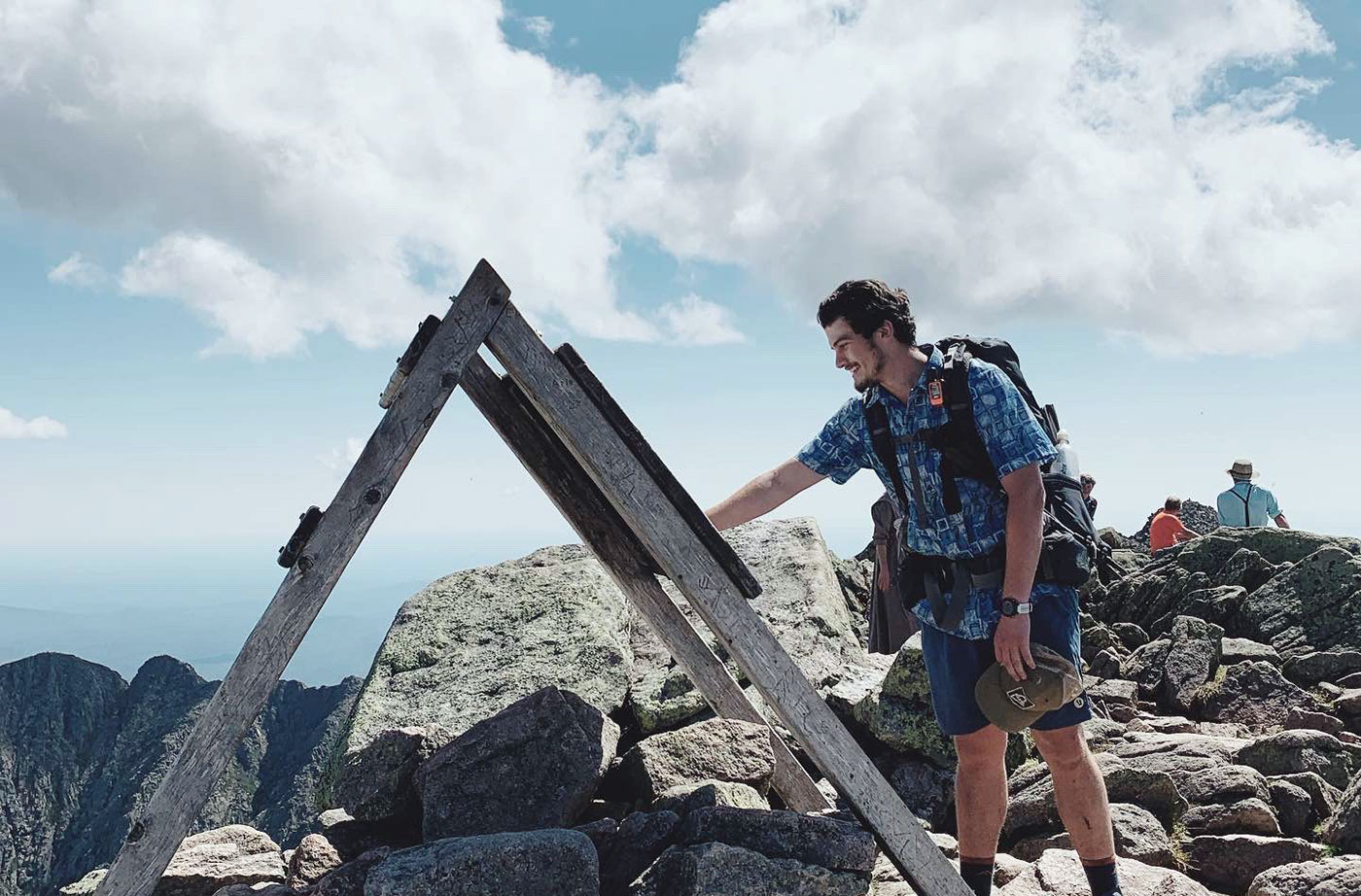 Ethan at top of Katahdin