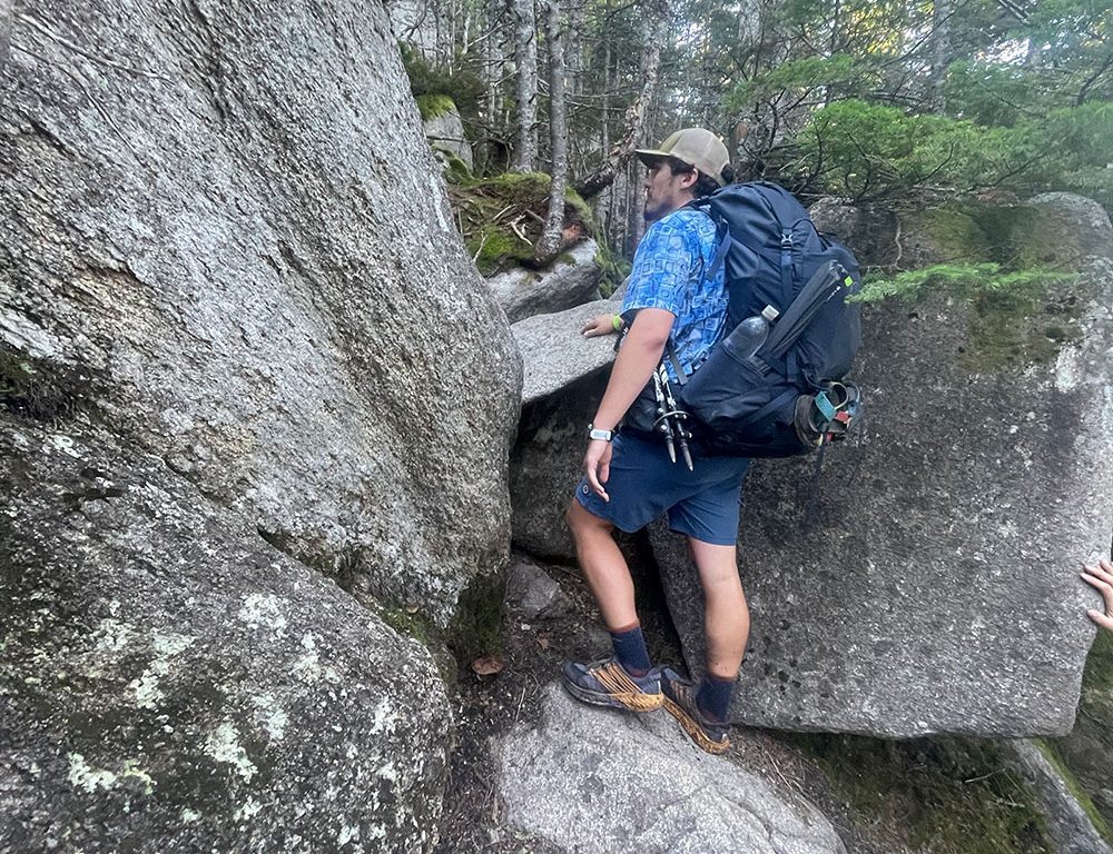 Rock scramble on Katahdin