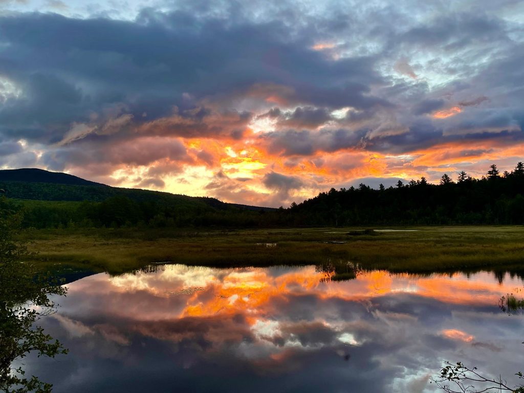 Sunrise over Baxter State Park