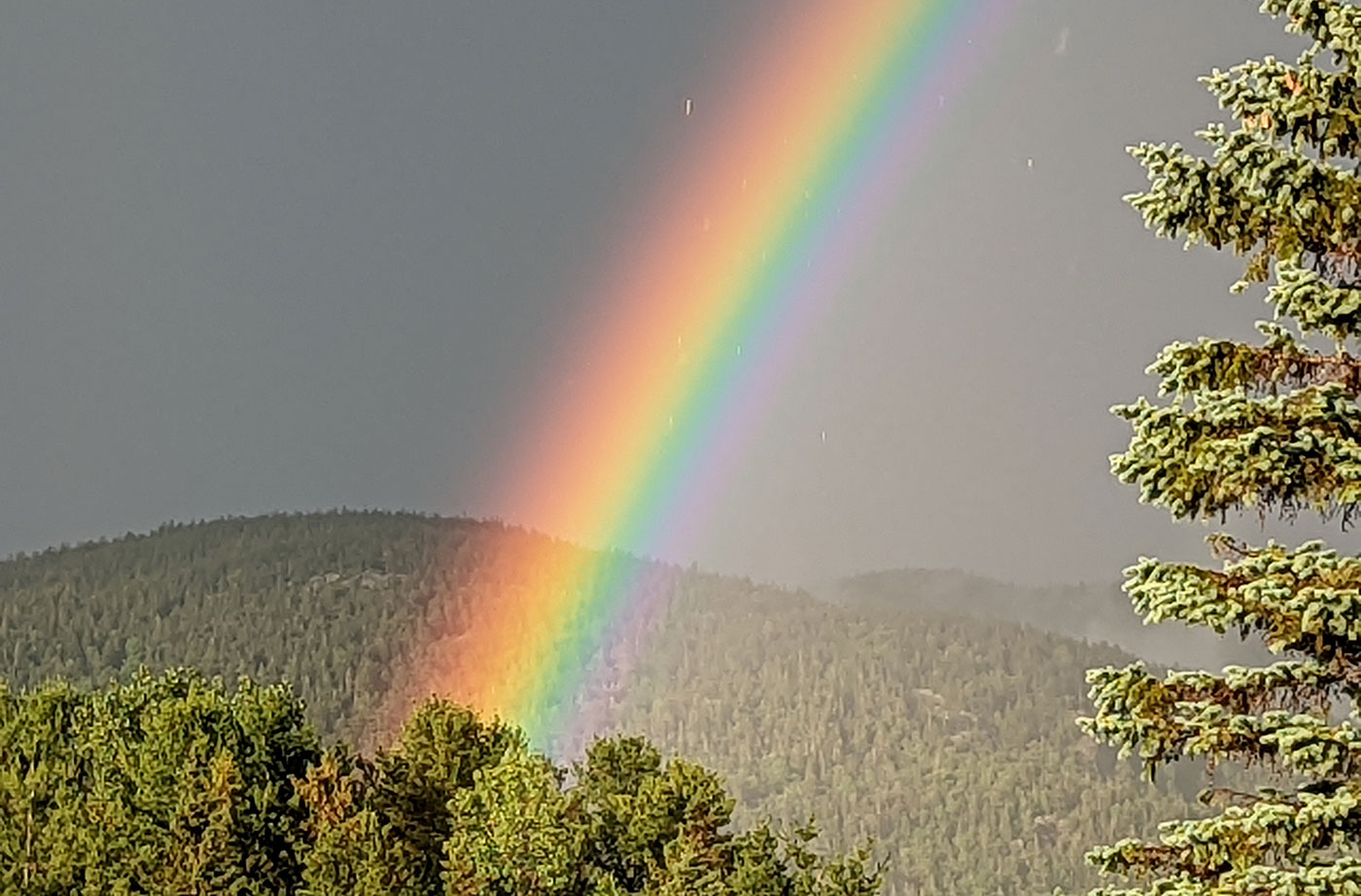 rainbow over Bigelow