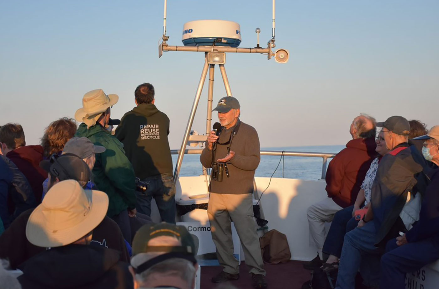 Steve on Hardy Boat with NRCM