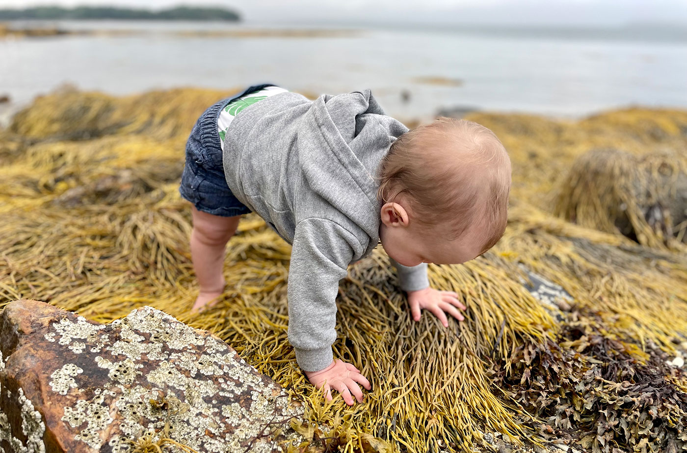 baby outside in nature