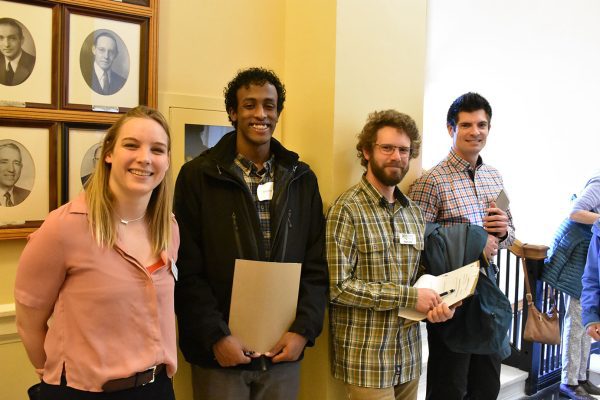Kristin and NRCM activists at State House waiting to speak with legislators
