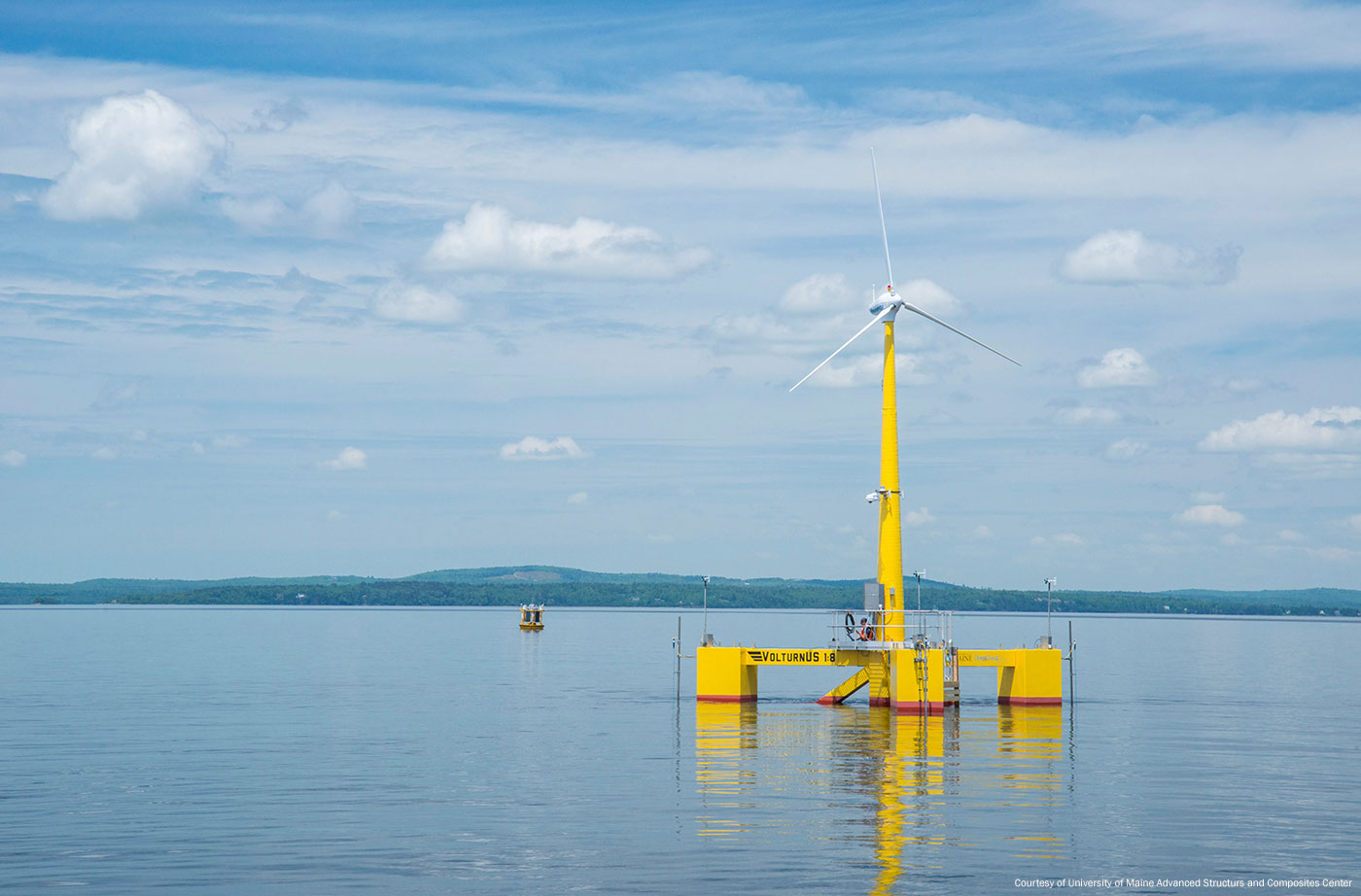 offshore wind turbine by UMaine