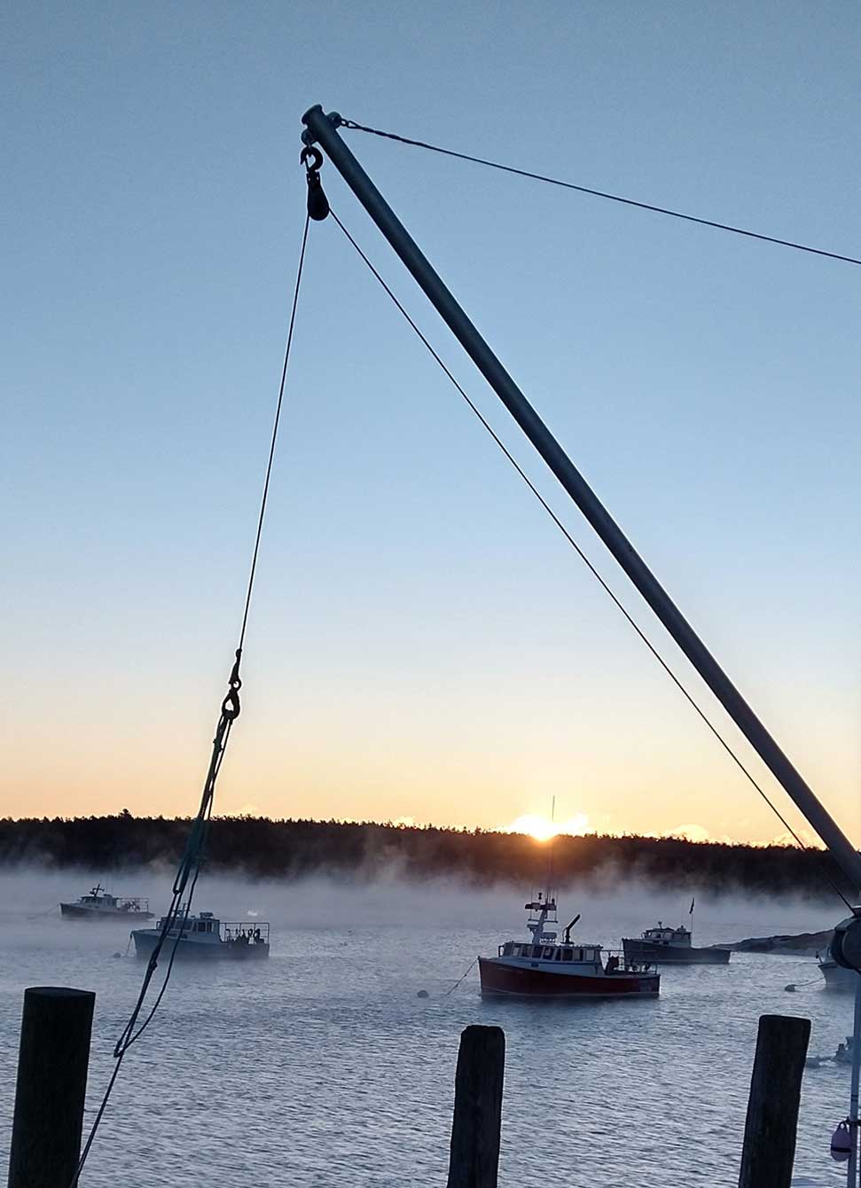 boats and working waterfront in Harpswell