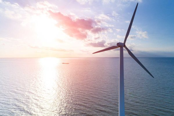 wind turbine in ocean
