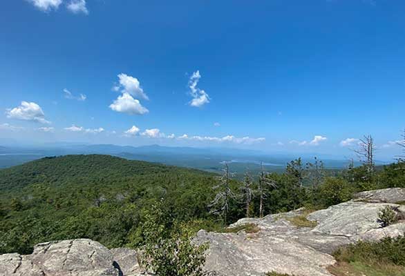 view from the top of Pleasant Mountain