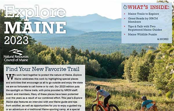cover of Explore Maine 2023 publication