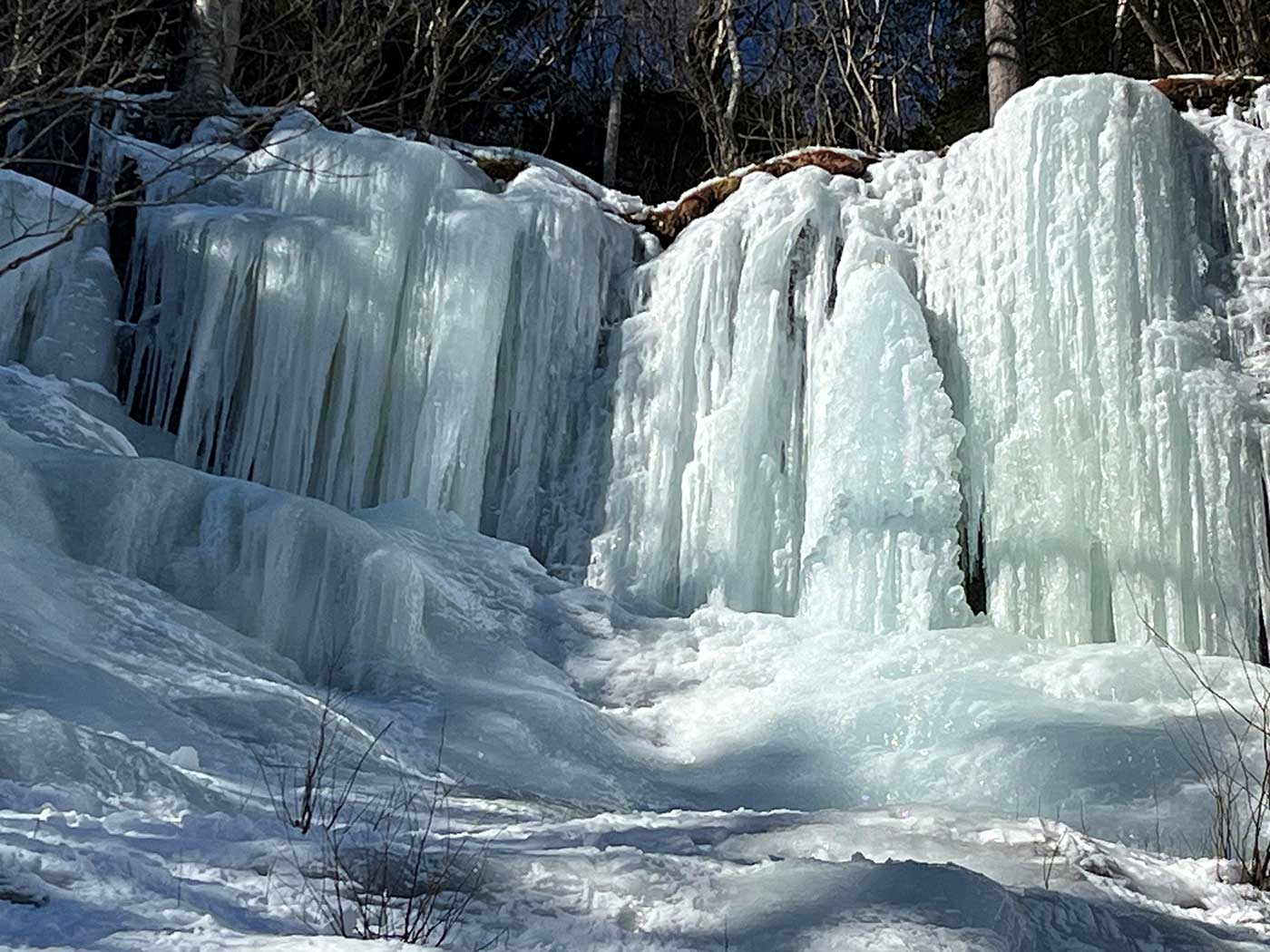 frozen waterfall