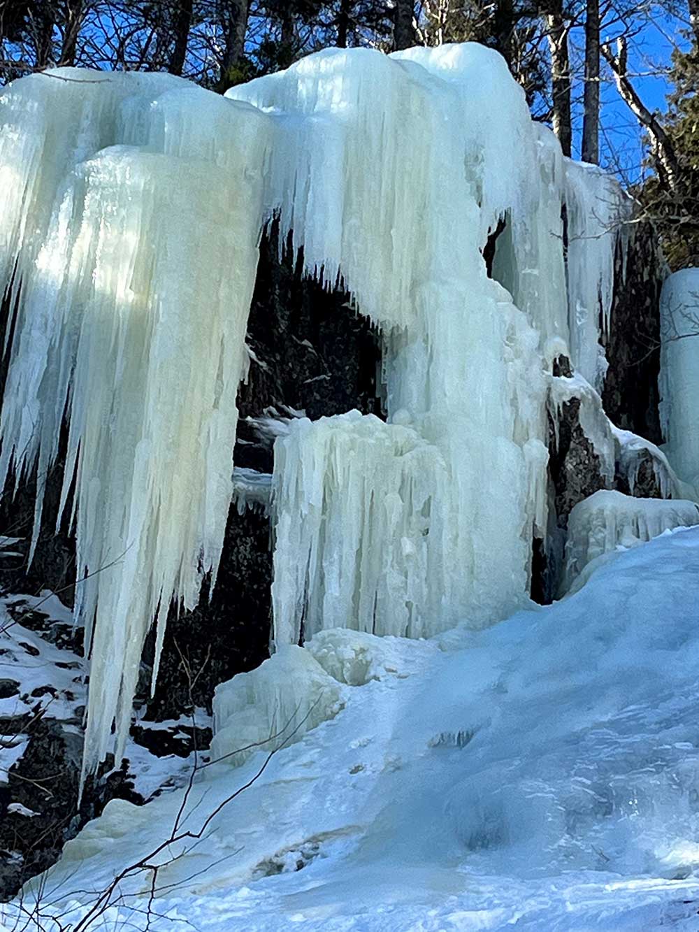 frozen waterfall