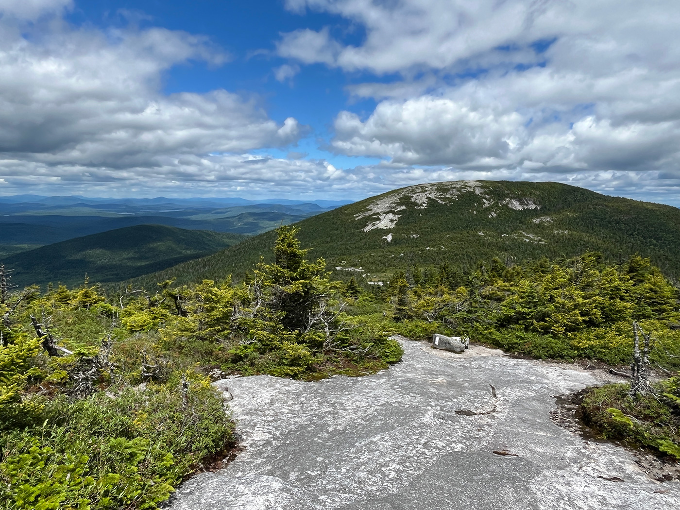 Mountain top view of vista