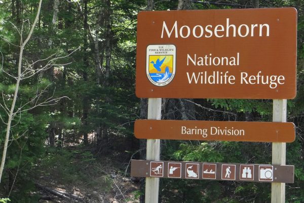 sign at Moosehorn National Wildlife Refuge