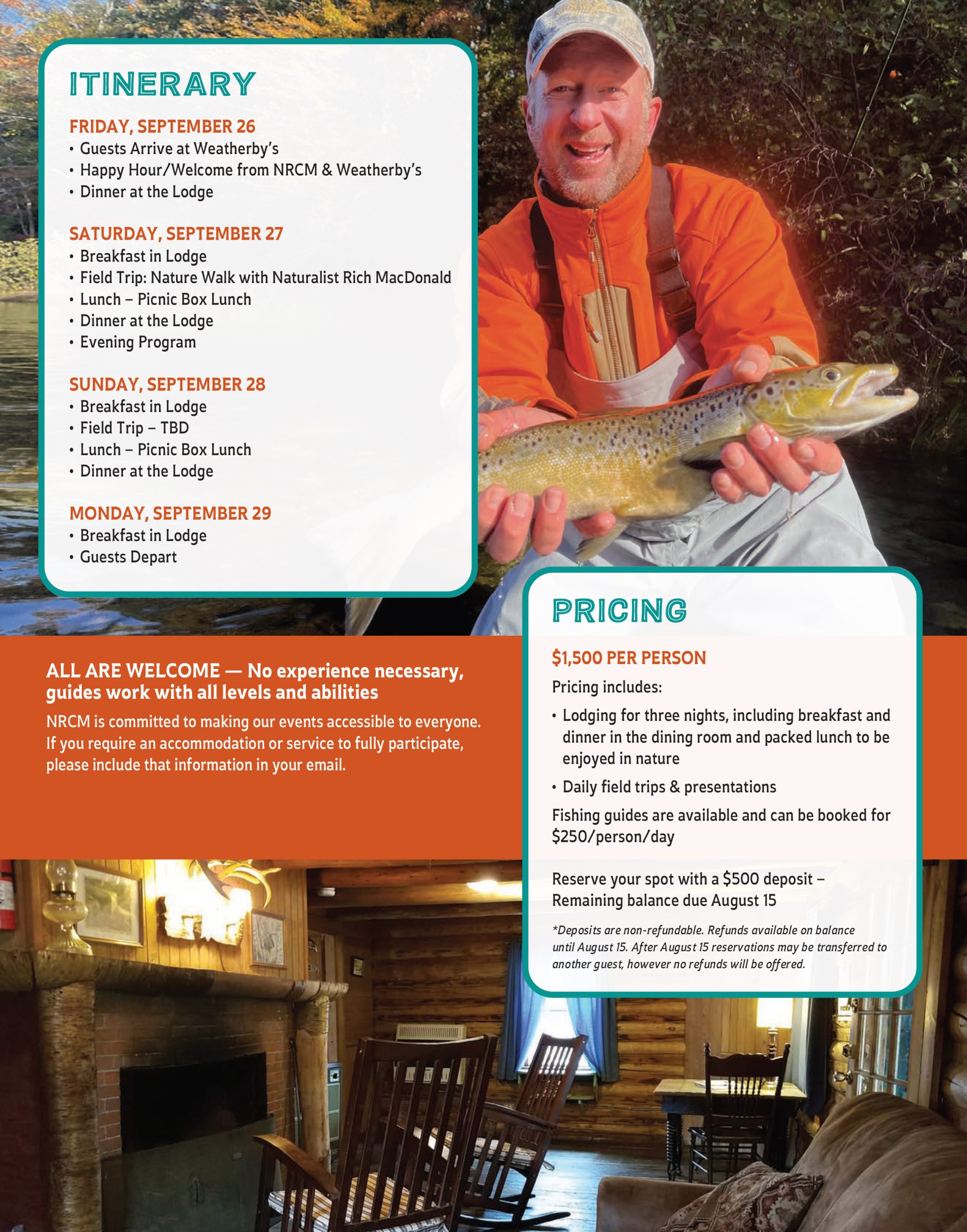Information about Weatherby's trip