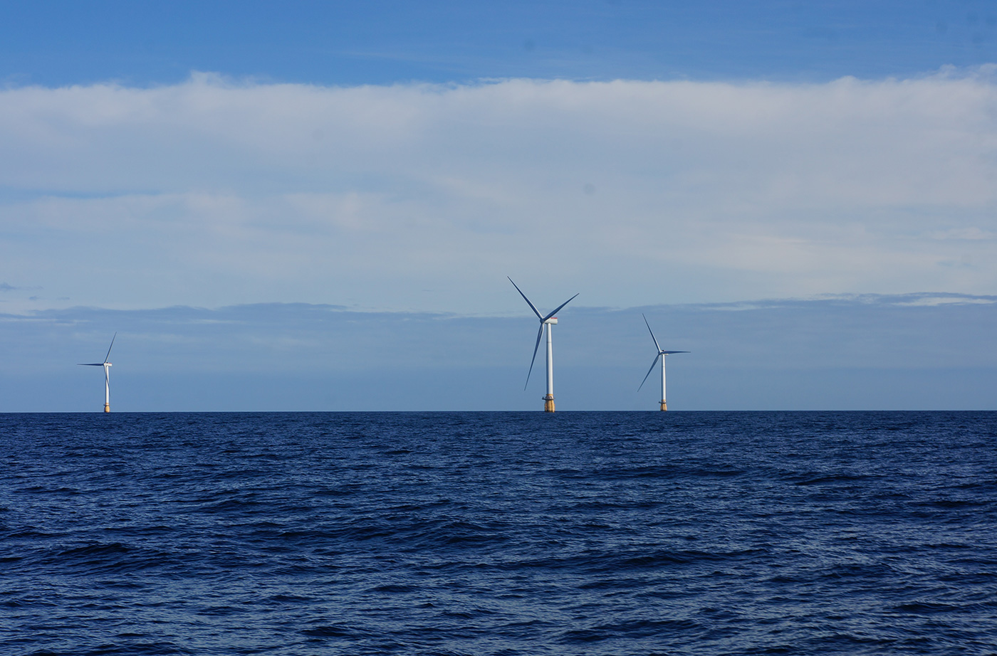 wind turbines in ocean